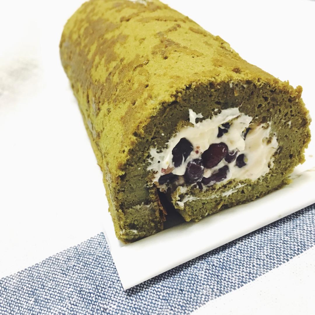 毛巾抹茶蜜豆卷