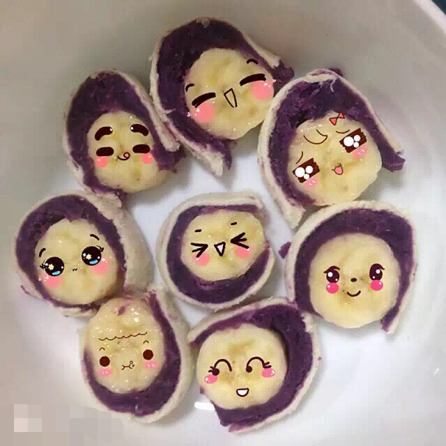 香蕉紫薯卷