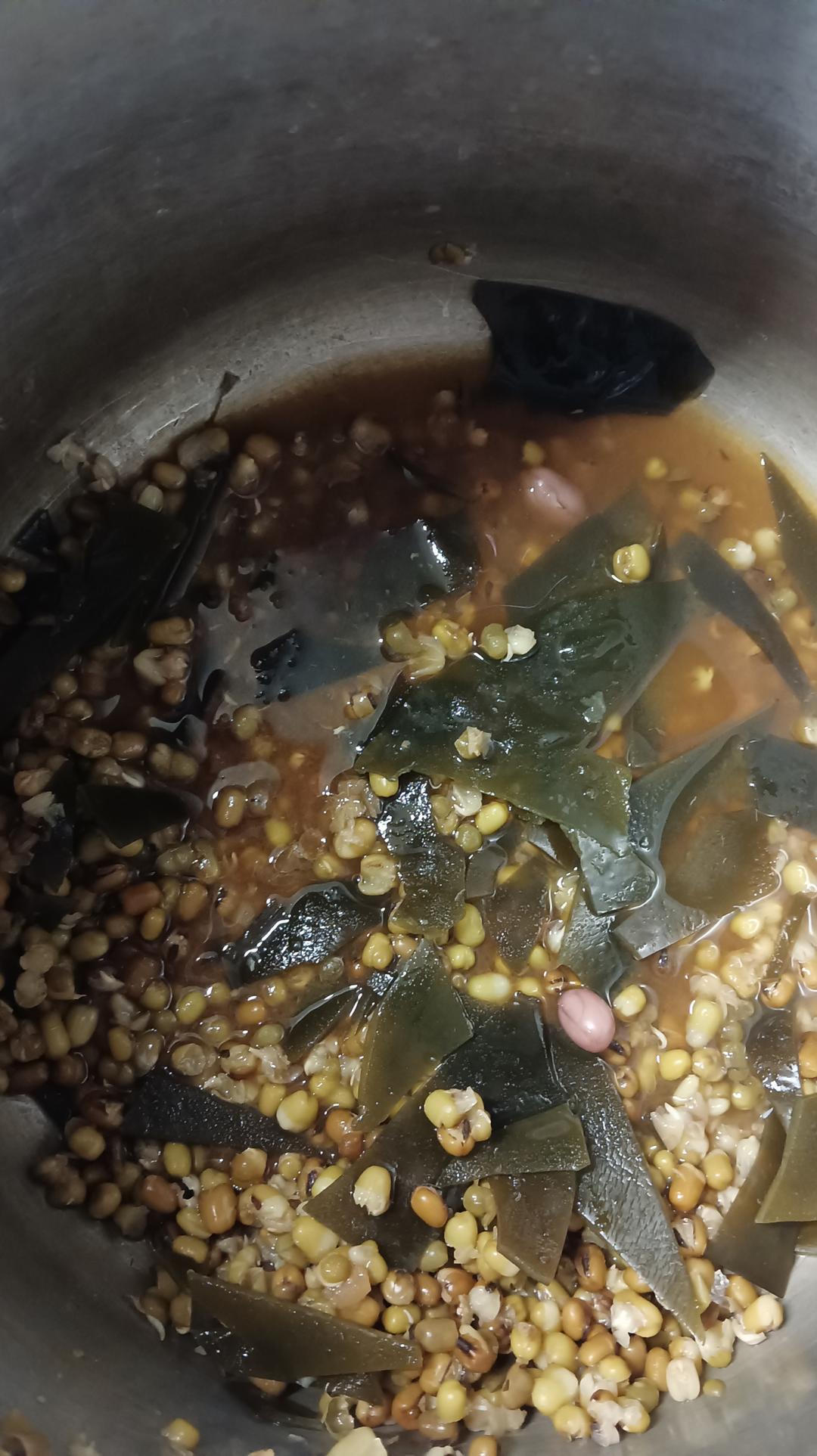 海带绿豆糖水