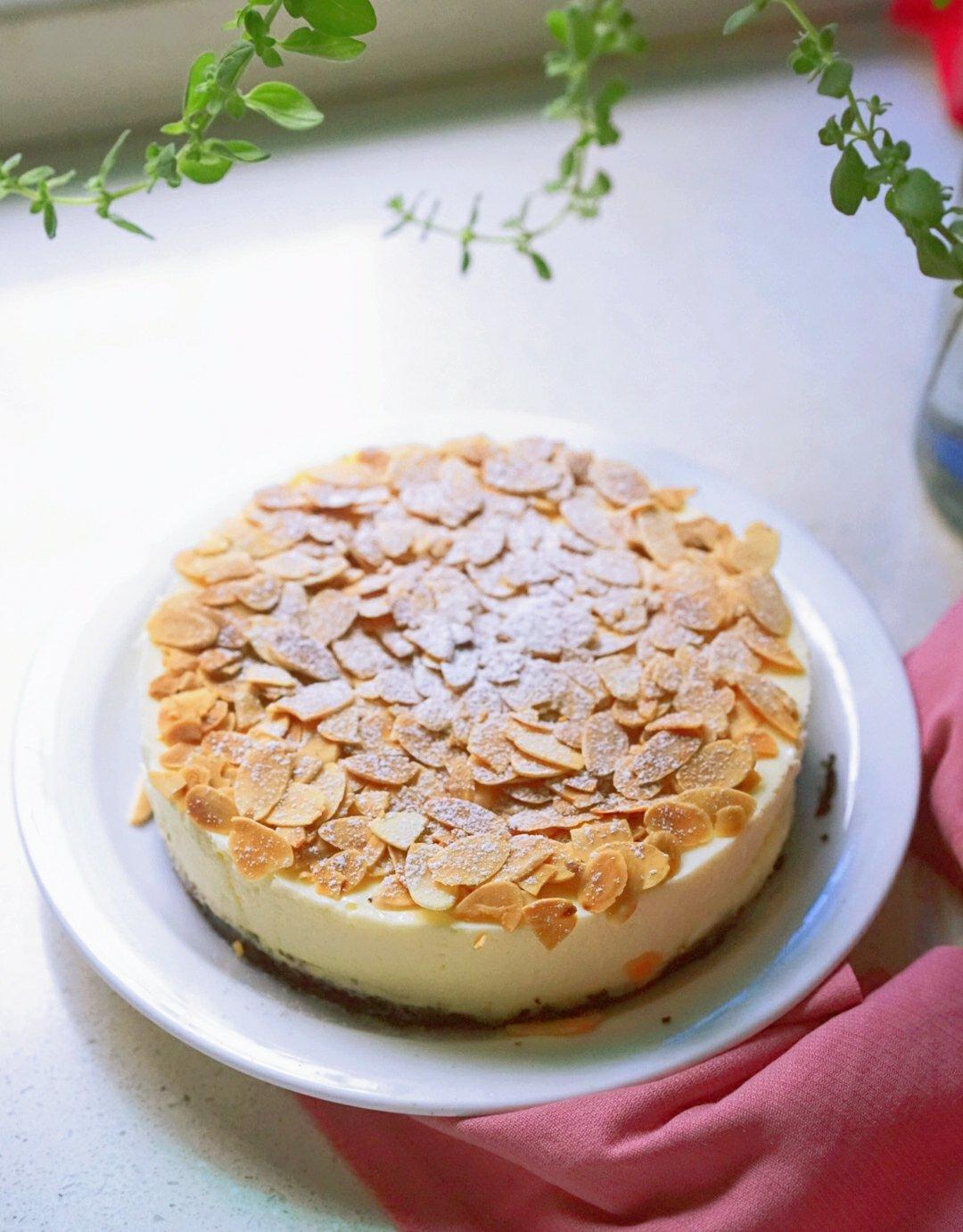 【免烤杏仁芝士蛋糕】