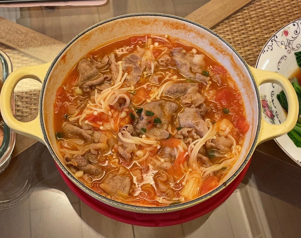 番茄肥牛金针菇