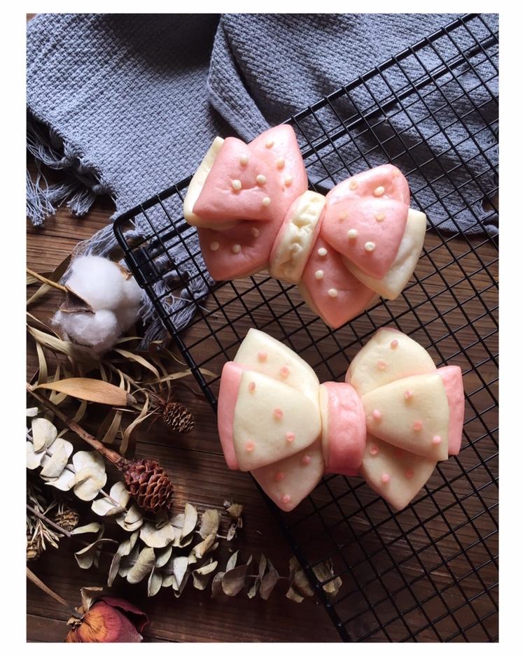 奶香蝴蝶结馒头