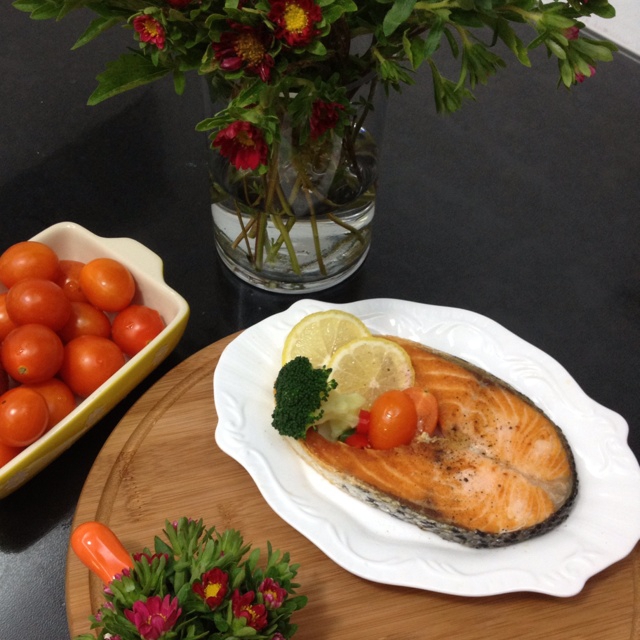 无油香煎三文鱼