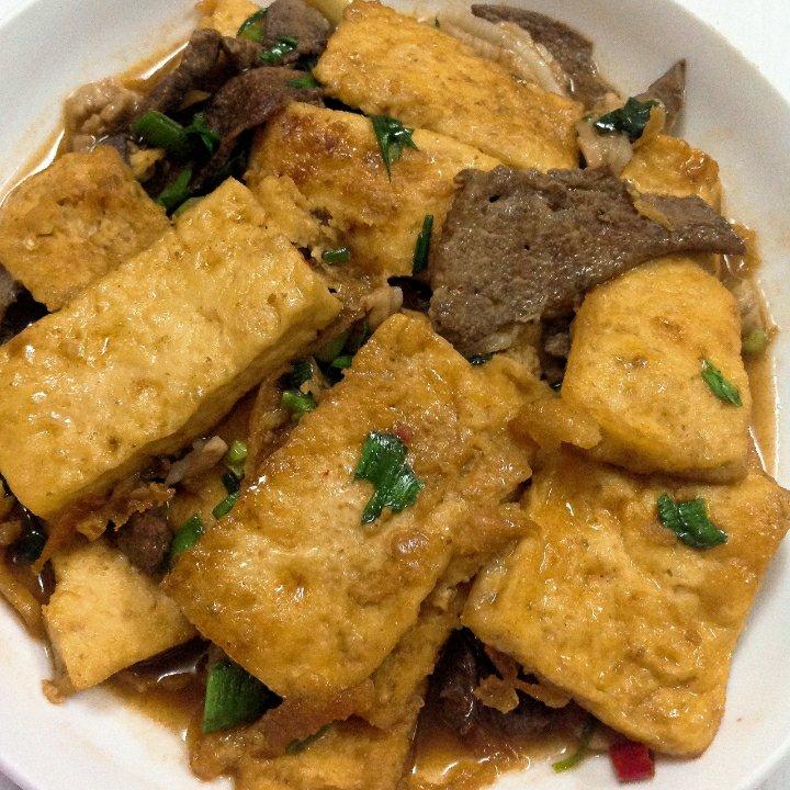 香煎豆腐(烧烤铁板味)