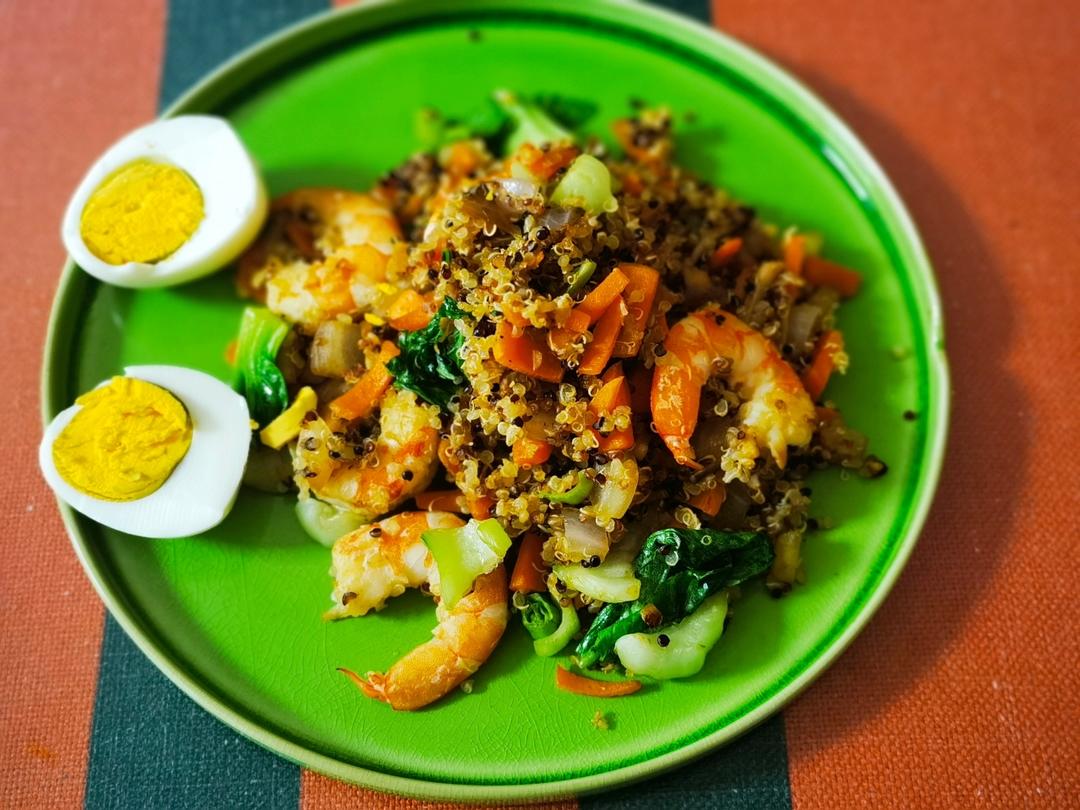 超模最爱藜麦虾仁蔬菜炒饭