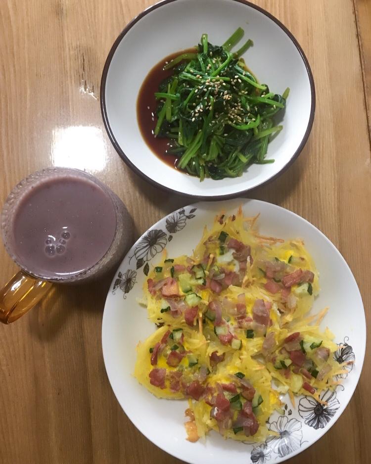 土豆虾仁鸡蛋盏