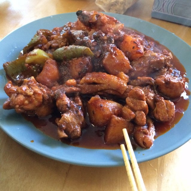 香辣土豆烧鸡块