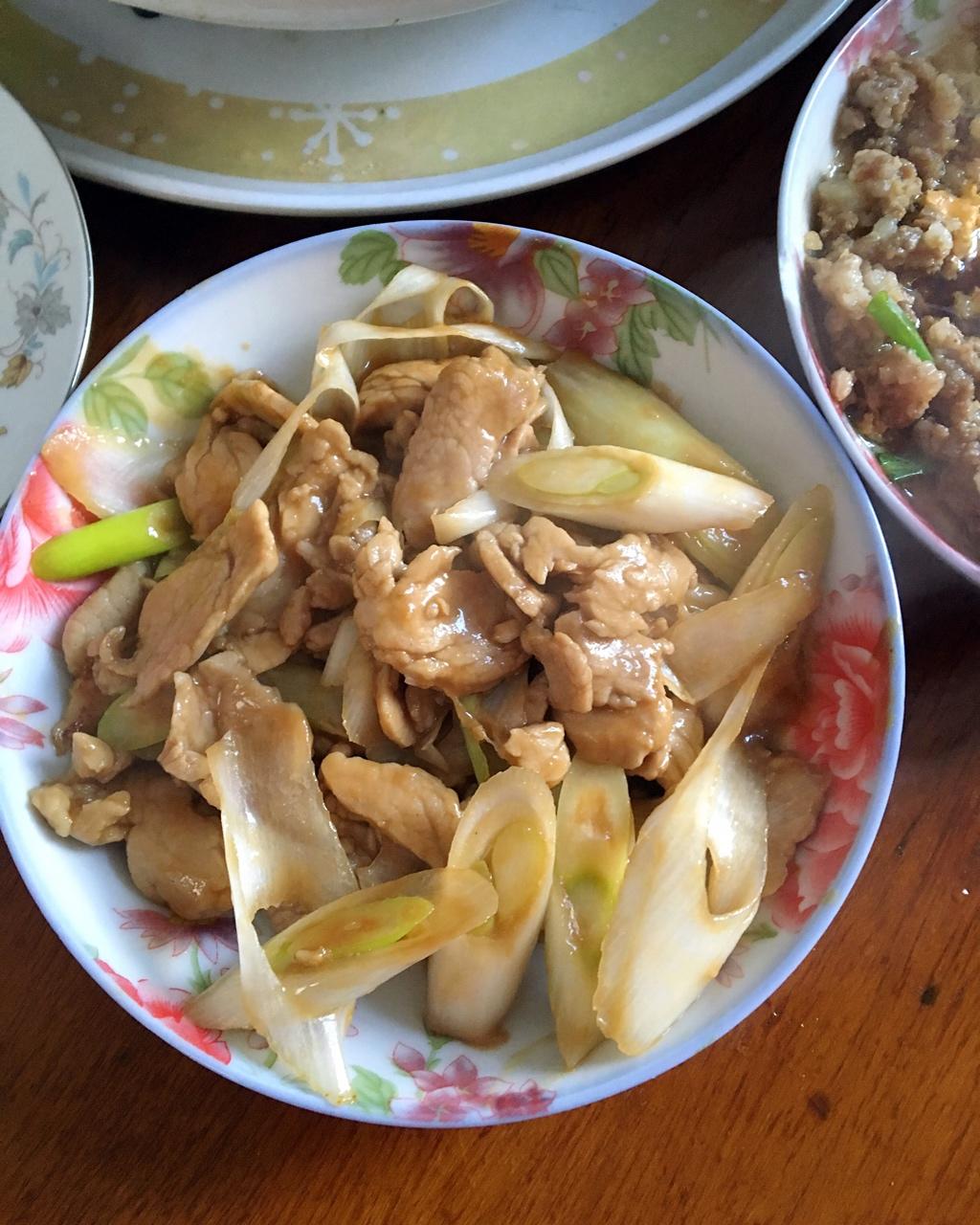 时光机回到过去做的葱爆肉