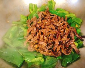 香炒青椒牛肉的做法 步骤9