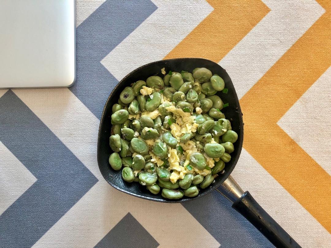 蚕豆炒蛋