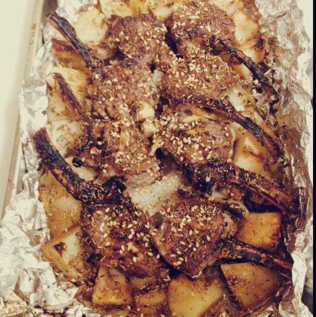 酥香烤羊排