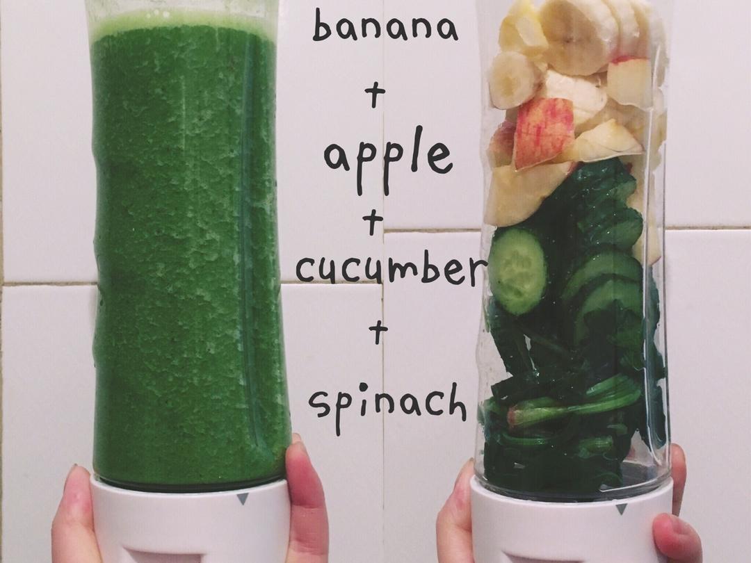 黄瓜菠菜汁的做法