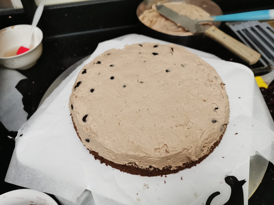 超详细正宗德国🇩🇪黑森林蛋糕，厨师机操作记录的做法 步骤21