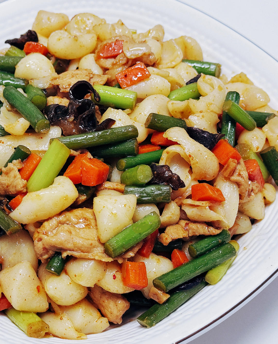 炒麻食（猫耳朵）