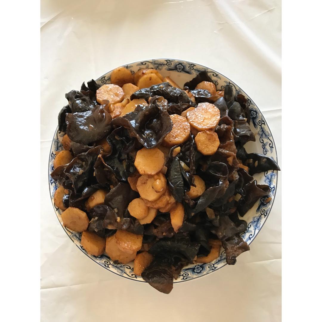 清炒山药木耳