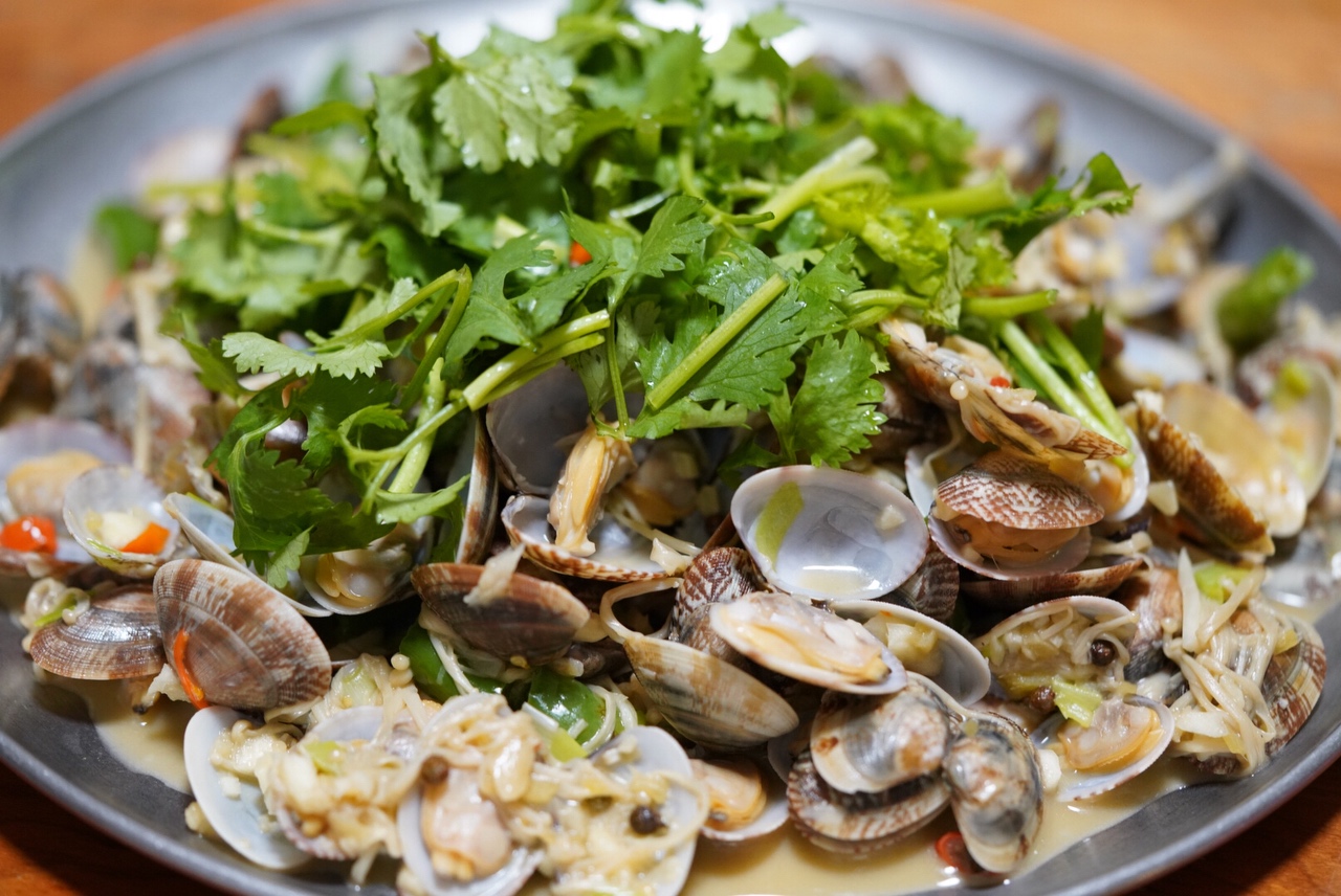 蒜蓉蛤蜊金针菇的做法