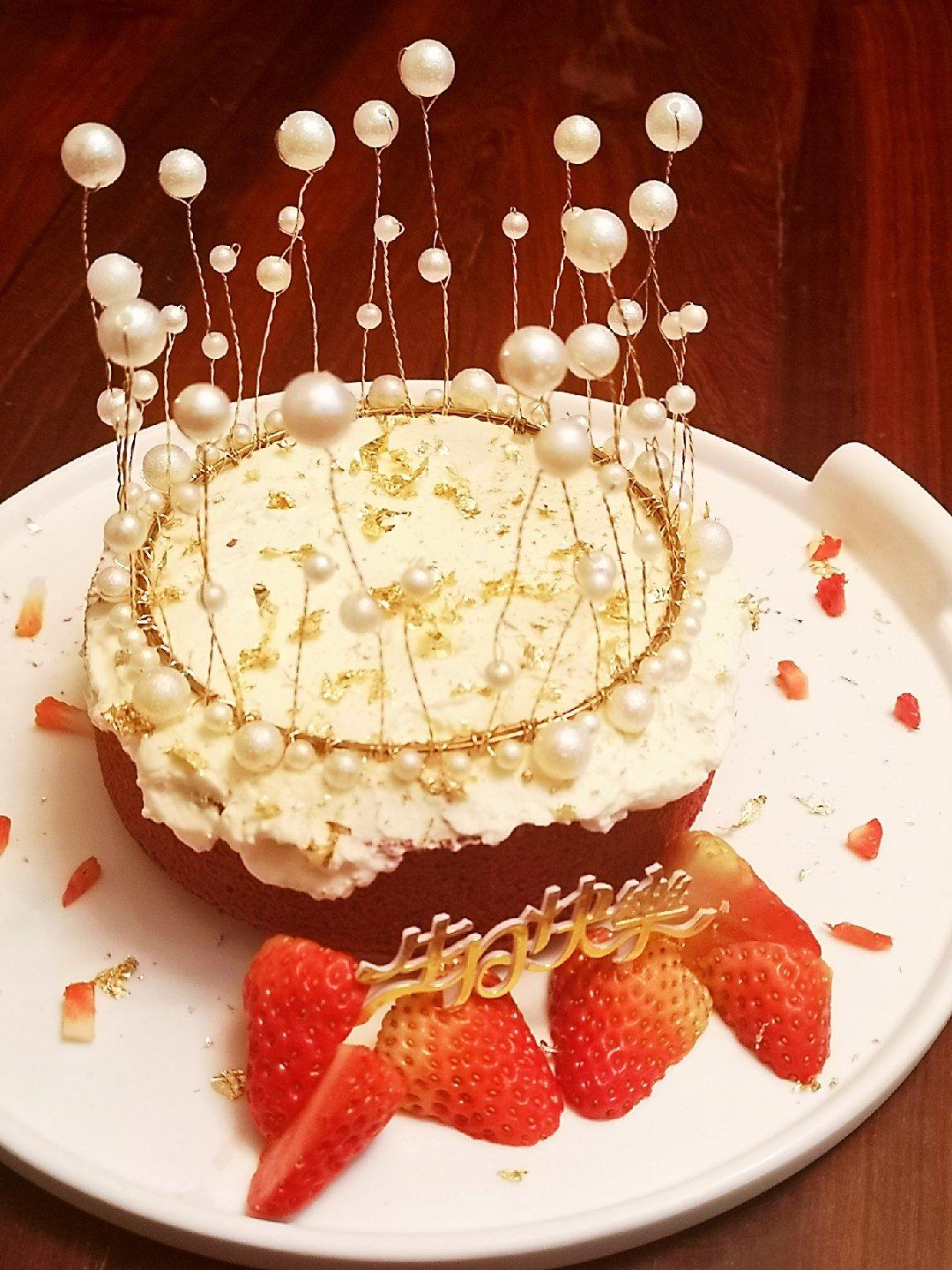 暖心红丝绒蛋糕［6寸绵软戚风版 ］