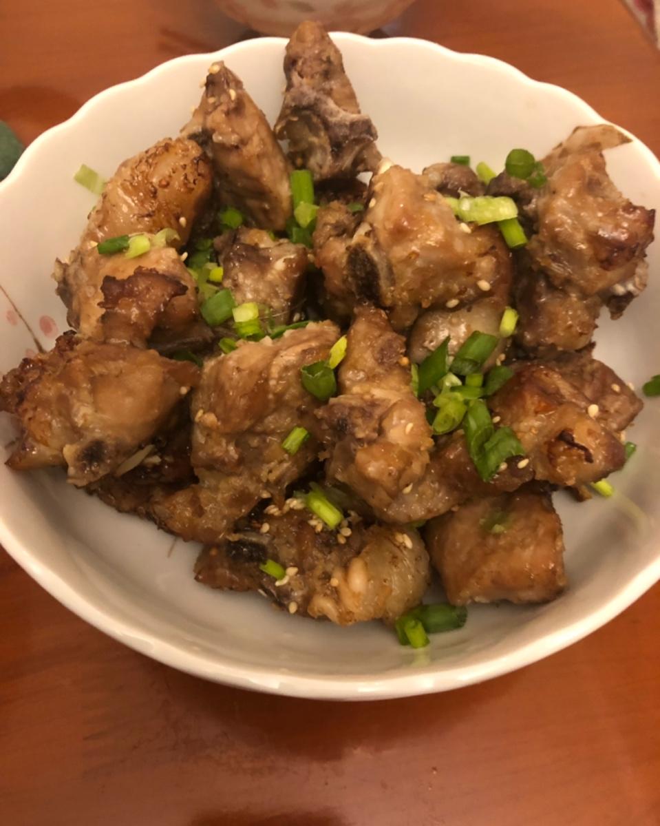 蒜香烤排骨（无油极简版）