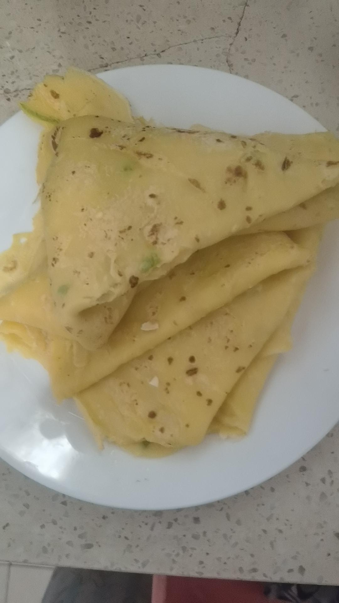 简单快手蔬菜鸡蛋煎饼