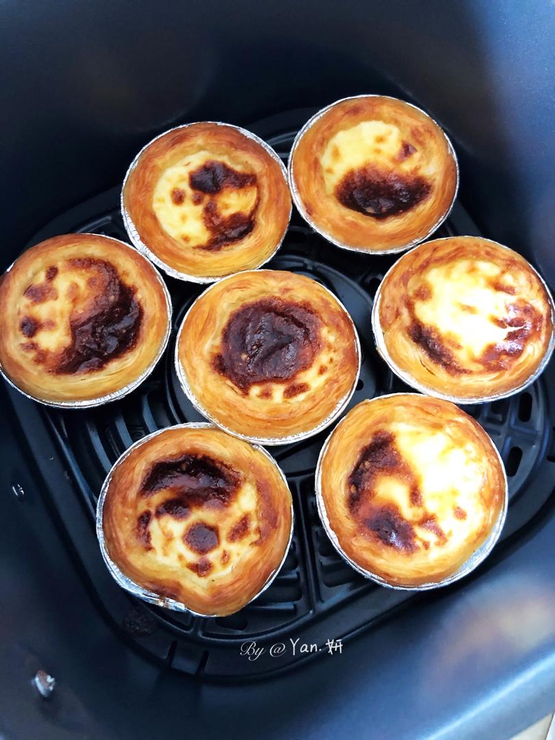 空气炸锅版全蛋葡式蛋挞『秒杀KFC』悠伴空气炸锅