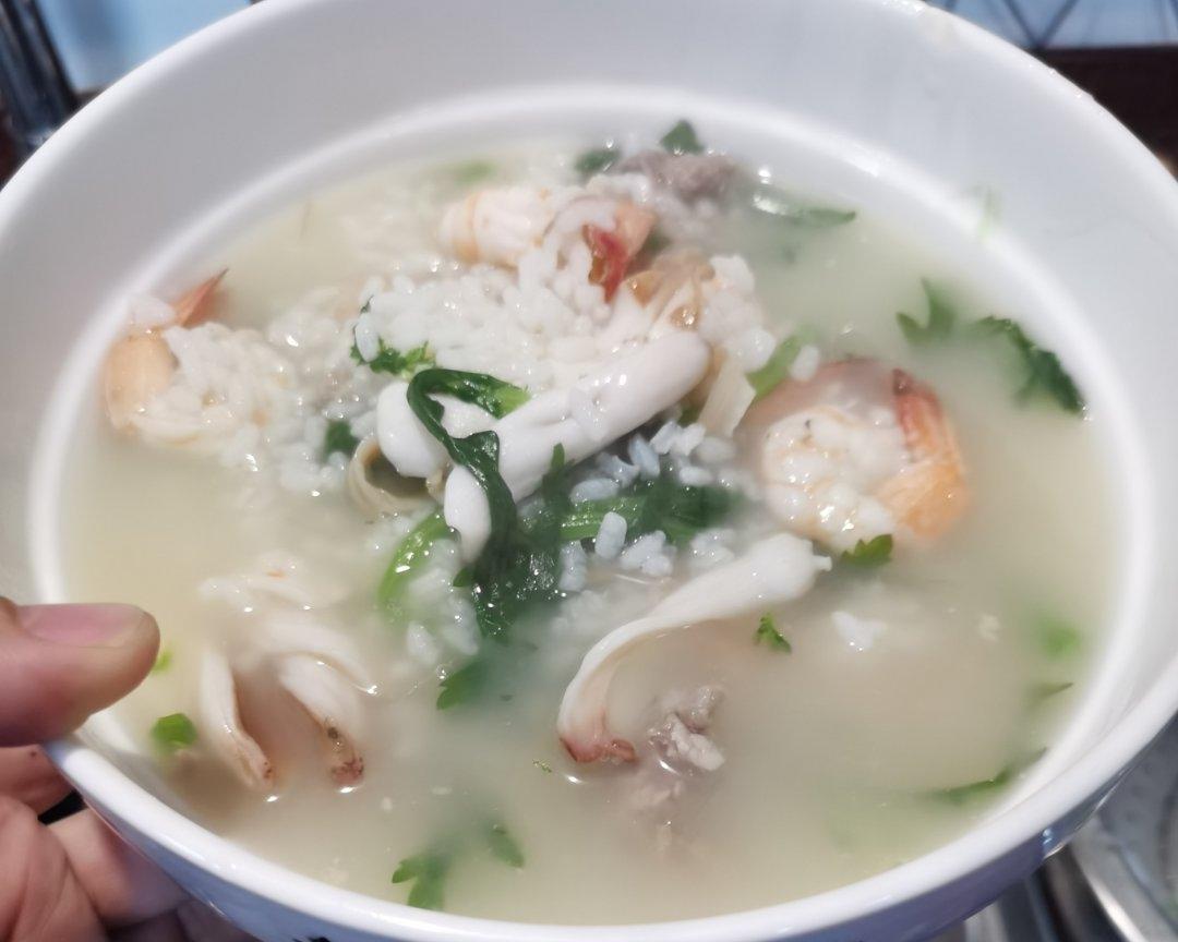 超正潮汕干贝鲜虾小象粥