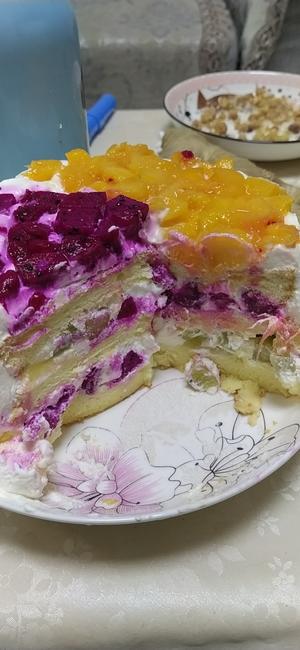 六寸水果生日蛋糕的做法 步骤19