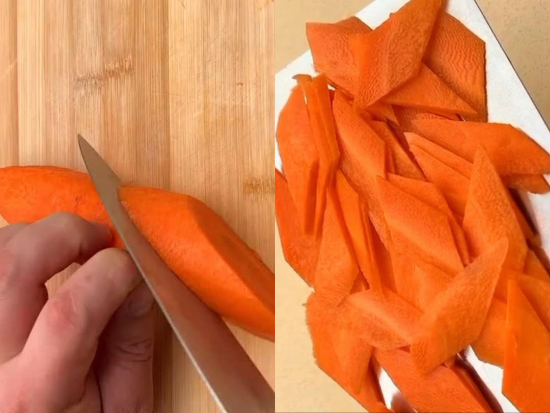 胡萝卜炒肉片的做法 步骤1