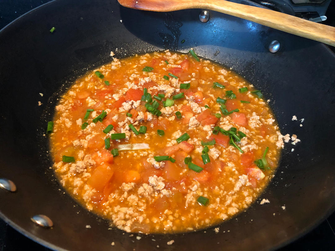 简单好吃的番茄肉酱面