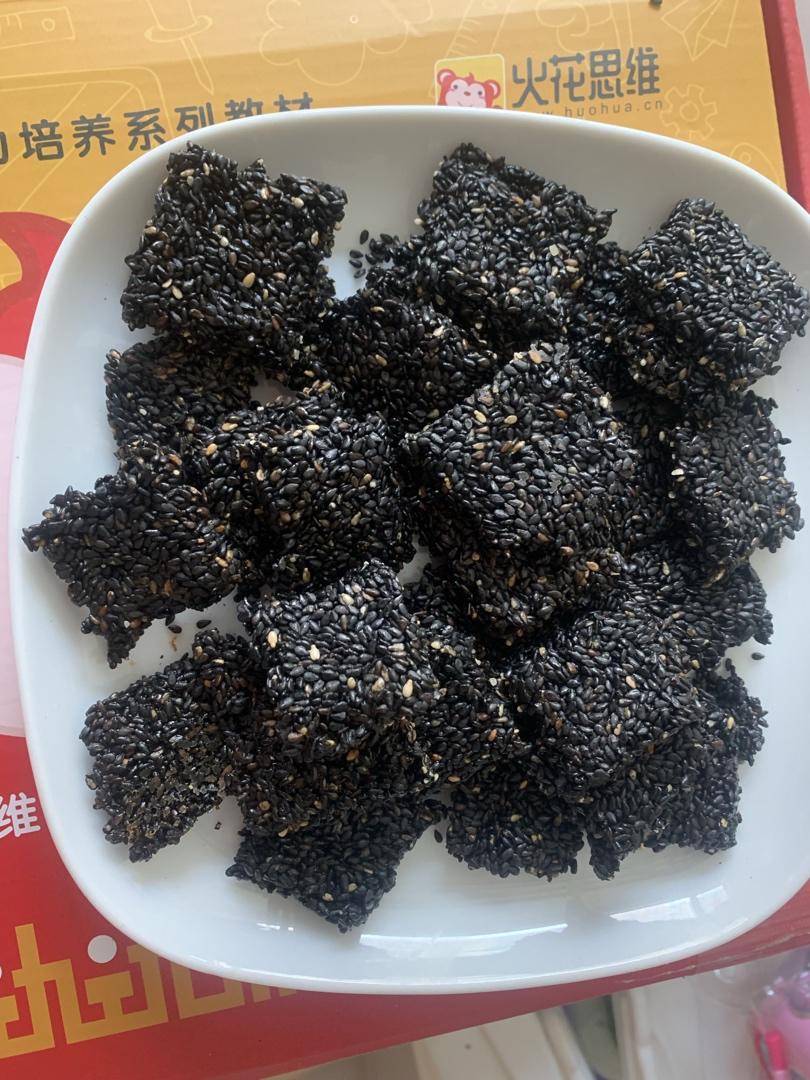 健康黑芝麻薄饼（仅需三步）