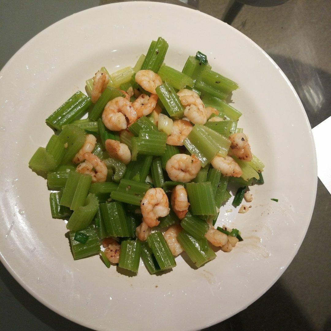 芹菜炒虾仁