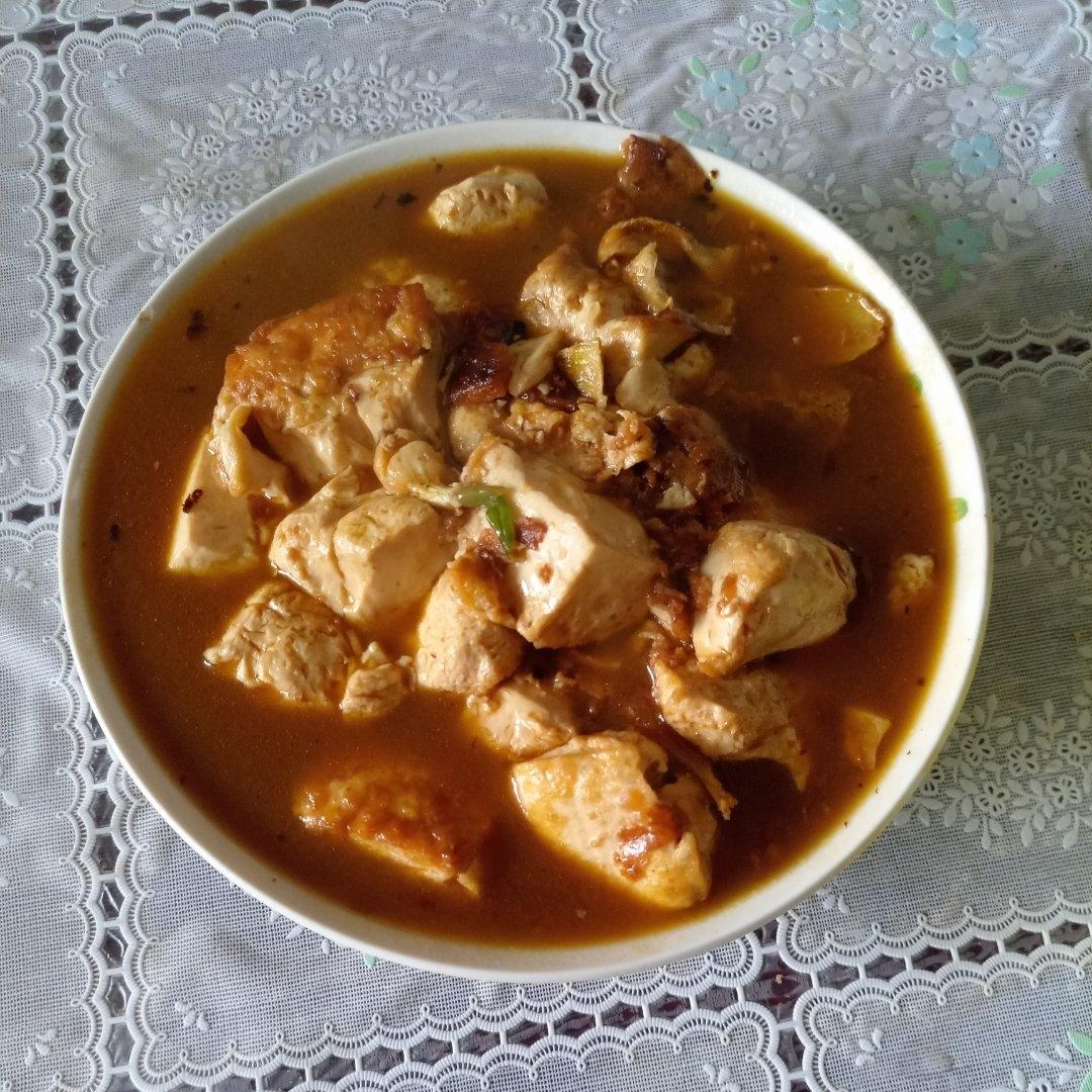 家常葱烧豆腐