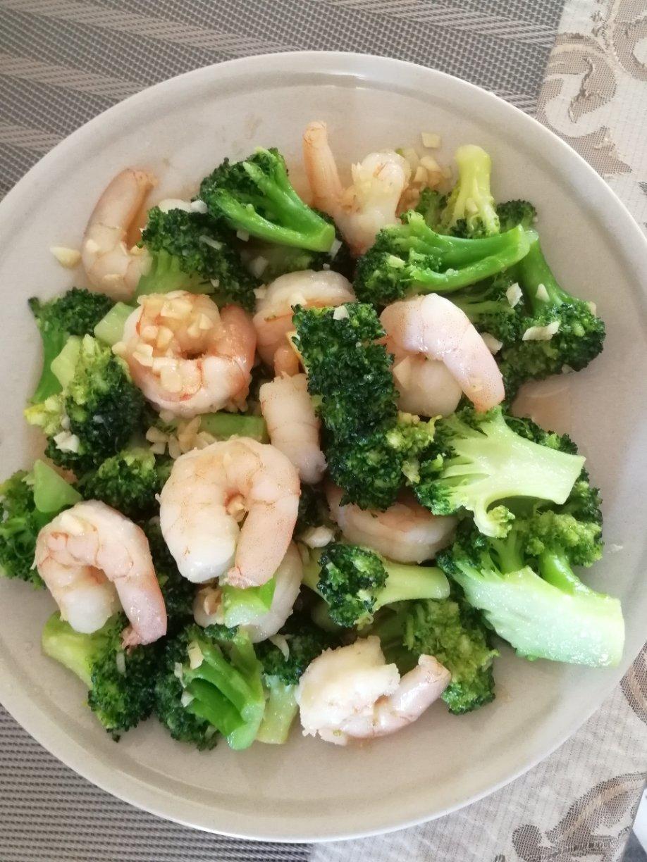 西兰花炒虾仁