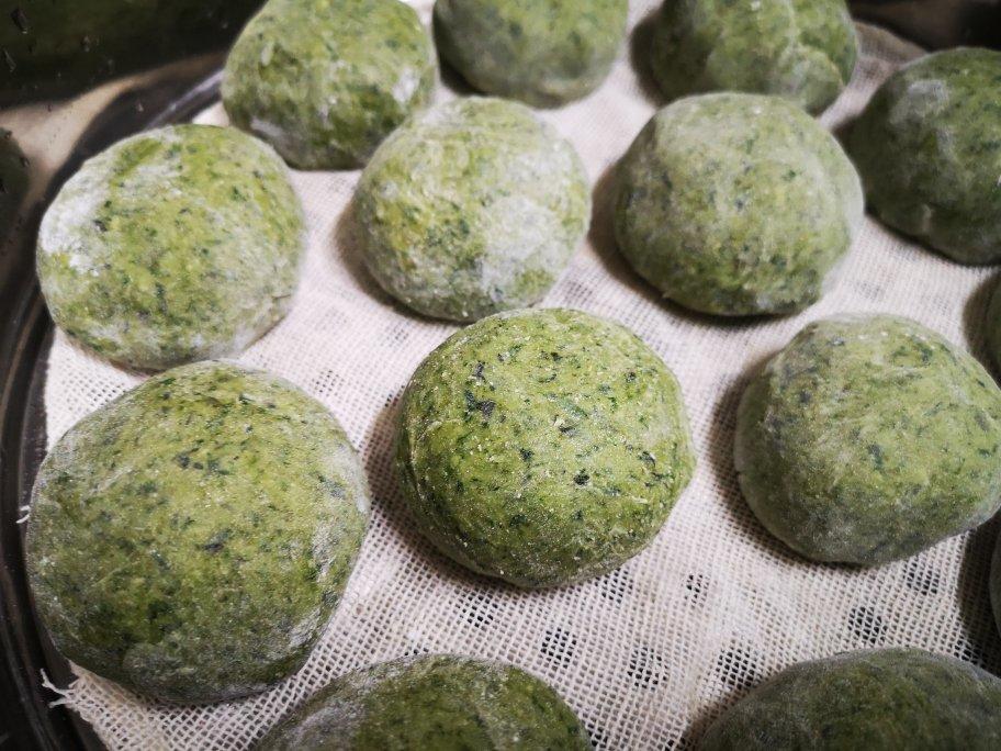 时令点心-艾草青团-4款咸甜配合的馅料