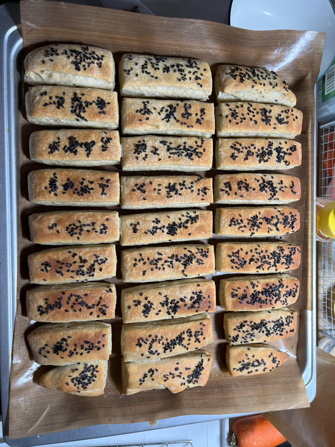 椒盐千层饼（烤箱版）一次发酵 外酥里嫩