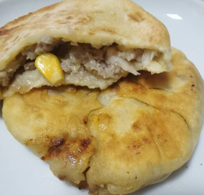 皮薄如纸的韭菜馅饼|免揉面法