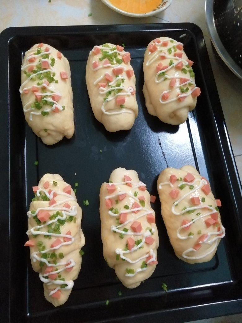 香葱火腿肉松面包