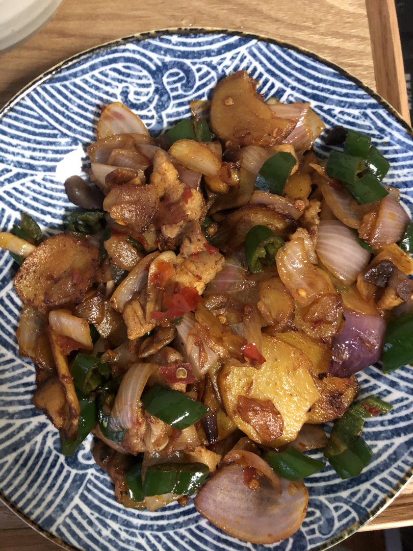 香煎五花肉土豆片