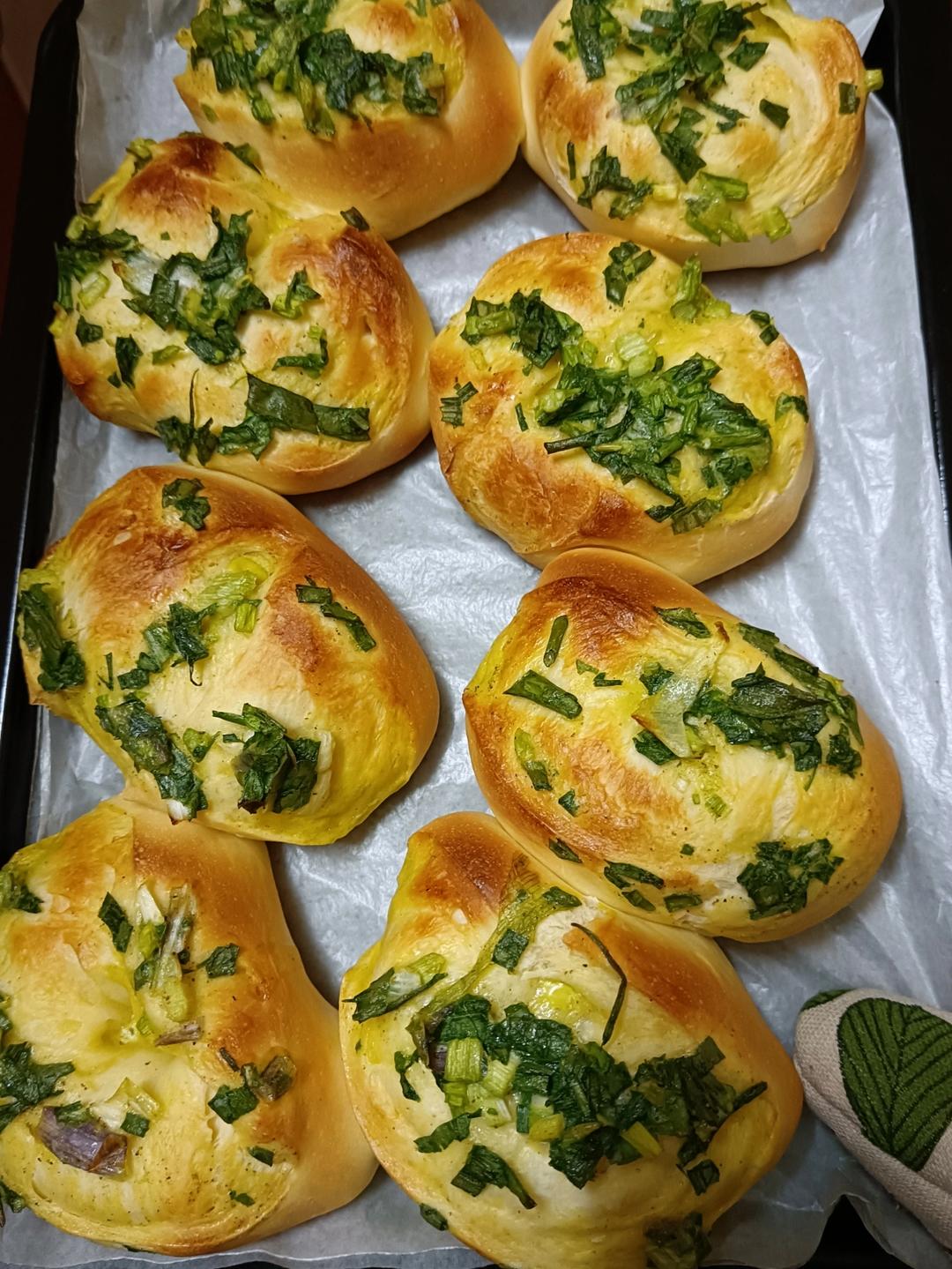 经典台式面包—香葱面包