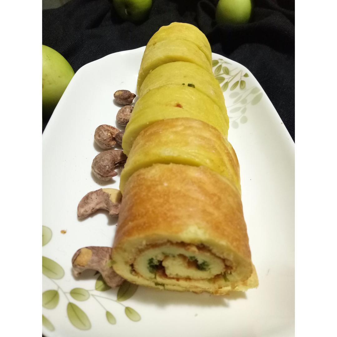 肉松戚风蛋糕卷