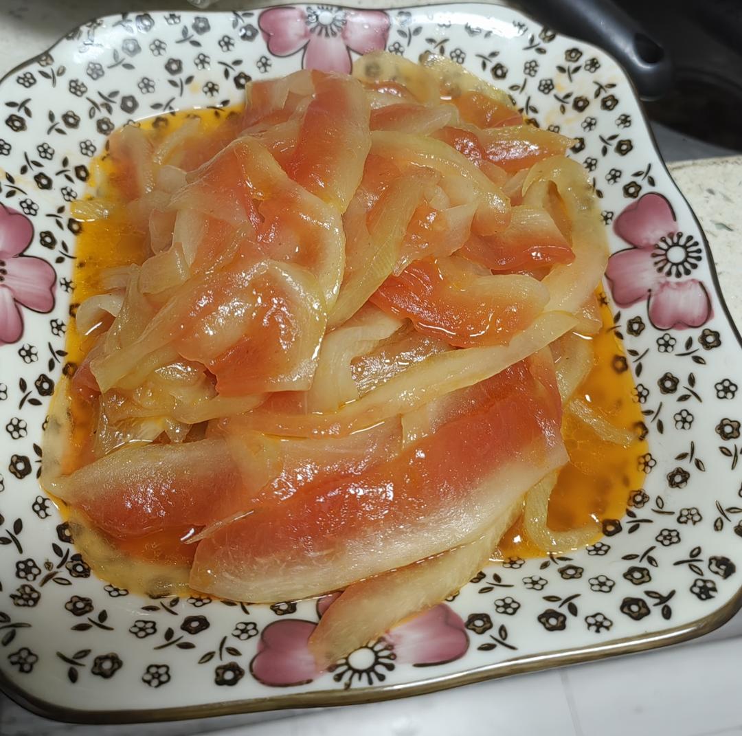清炒西瓜皮