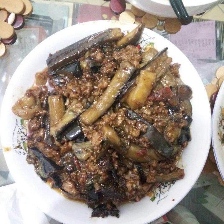 红烧肉沫茄子