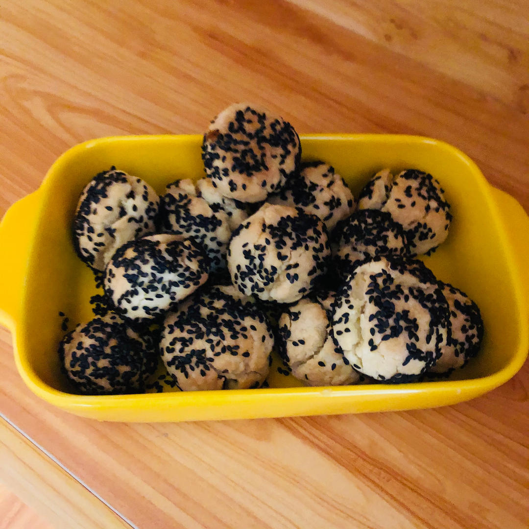 零失败免打发老少皆宜的口口香脆芝麻酥饼