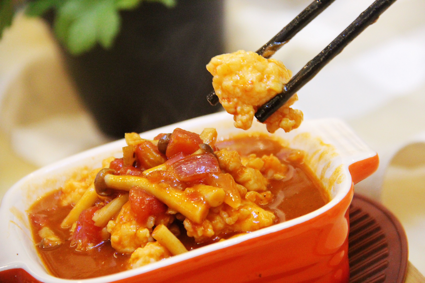 浓汤番茄虾滑-下饭神器一口气吃三碗的做法
