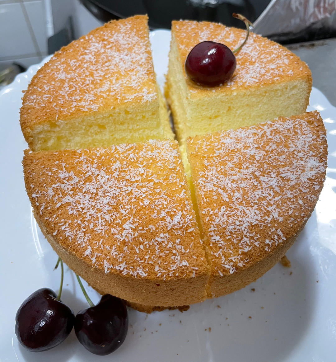 网红甜品❗️日式冰乳酪戚风蛋糕，冰凉好吃