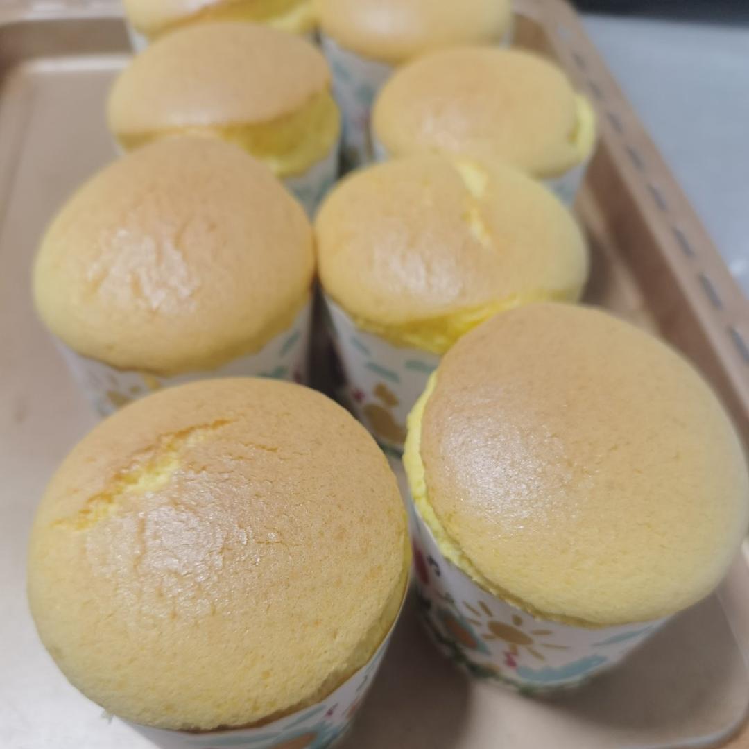 纸杯蛋糕 8寸戚风蛋糕的量