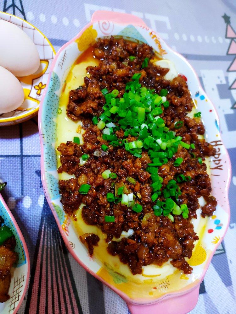 肉末豆腐蒸蛋