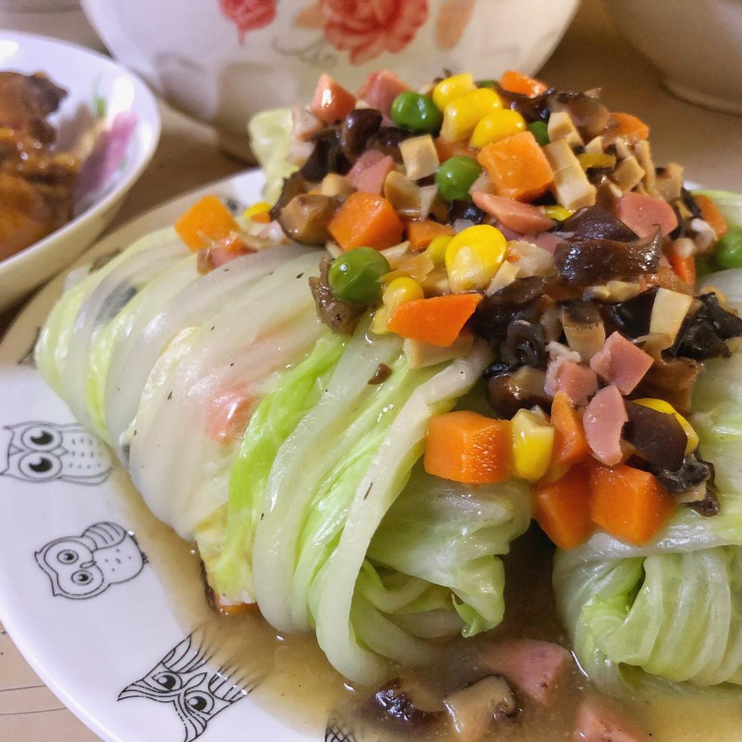 鲜香白菜包(八宝财袋)