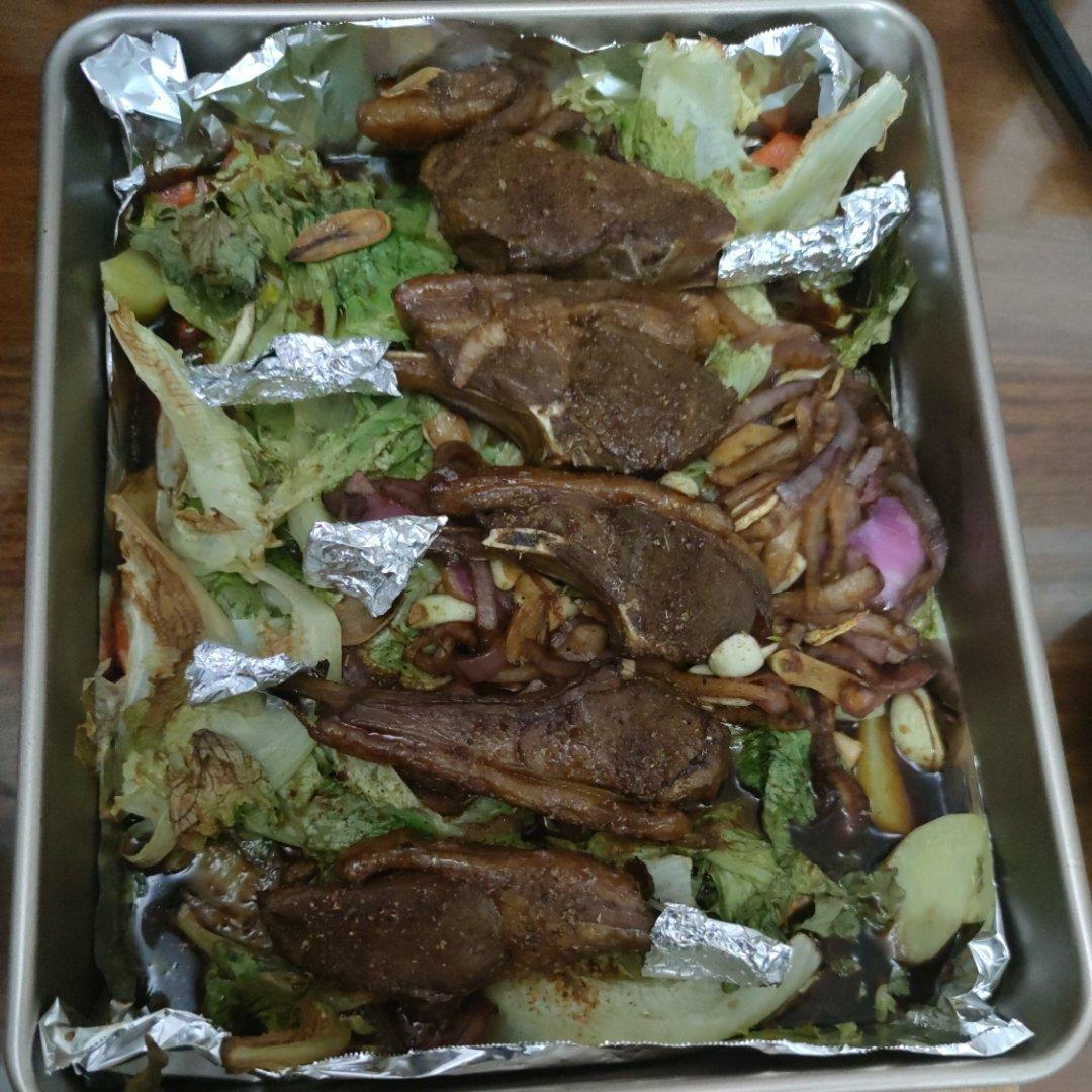 超好吃的烤羊排烤箱版