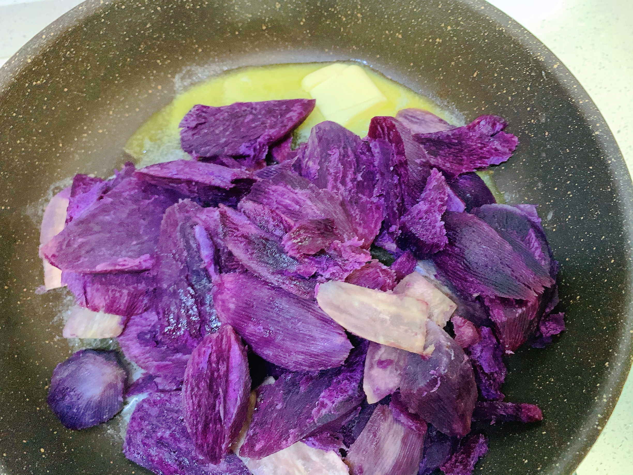 紫薯糯米小饼的做法 步骤3