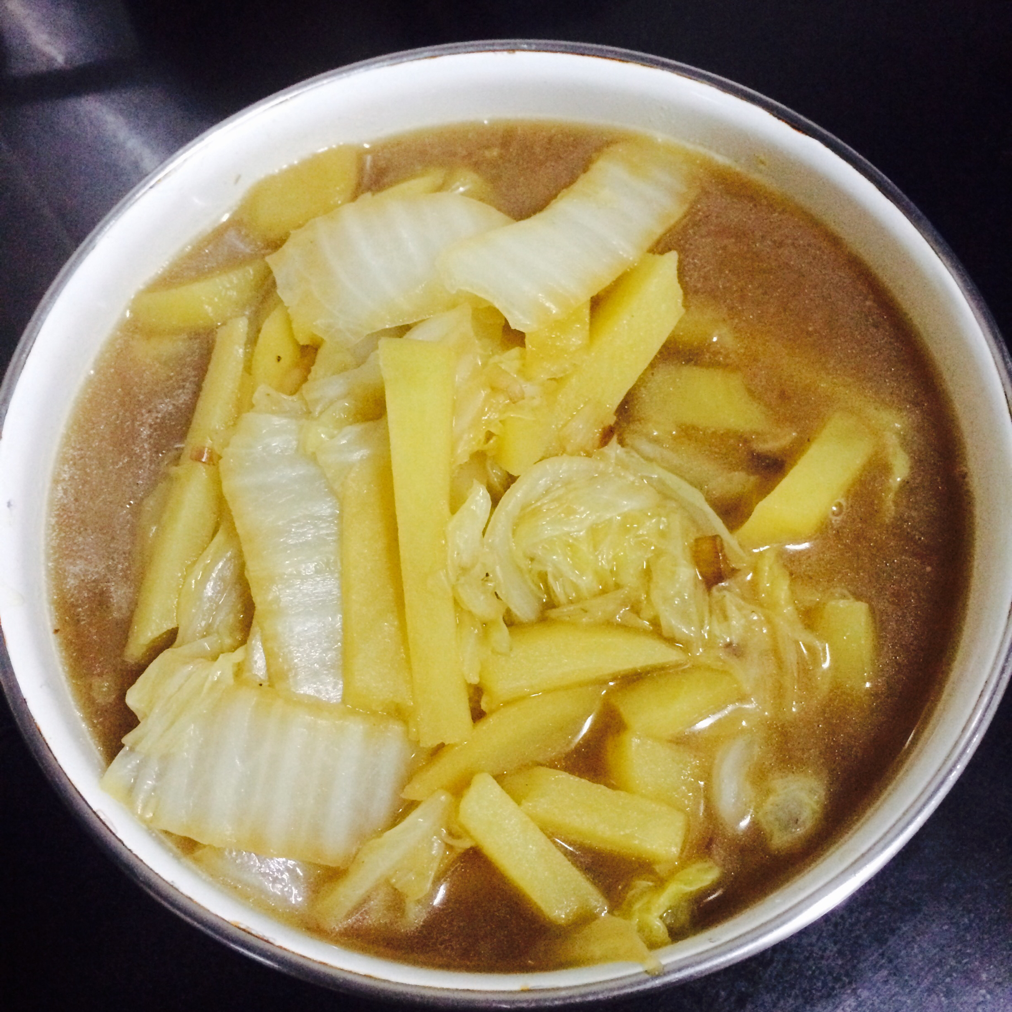 白菜炖土豆